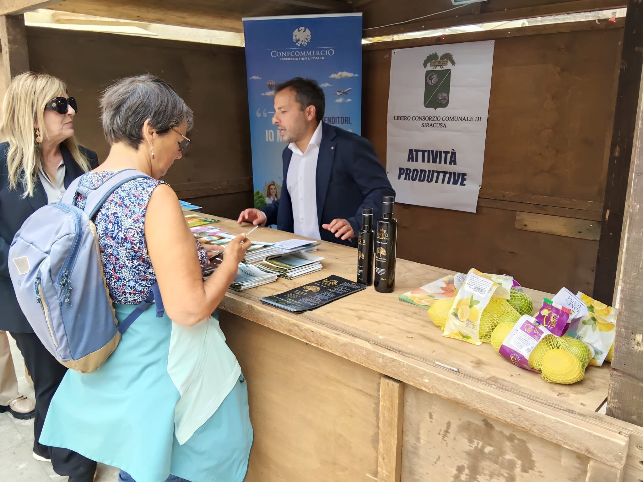 Giovanni Rametta durante un incontro con attività produttive