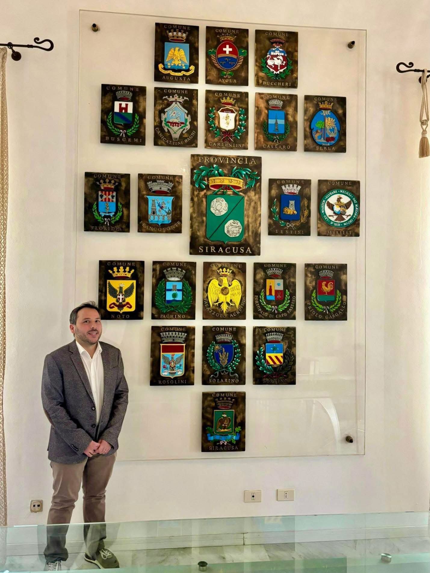 Giovanni Rametta nella sede della Provincia di Siracusa